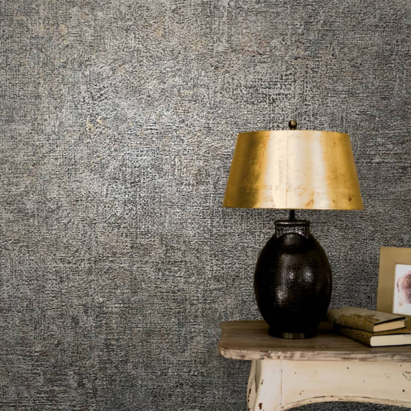 Vintage Deluxe Tapete Stucco Look Grau