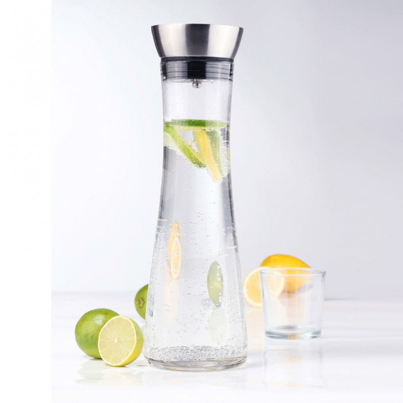 HI Wasserkaraffe mit Ausgießer Transparent 1,2 L