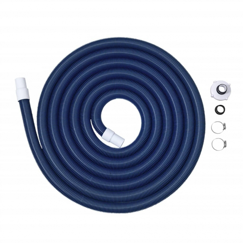Bestway Vakuumschlauch mit Anschluss Durchmesser 38 mm 9 m Blau
