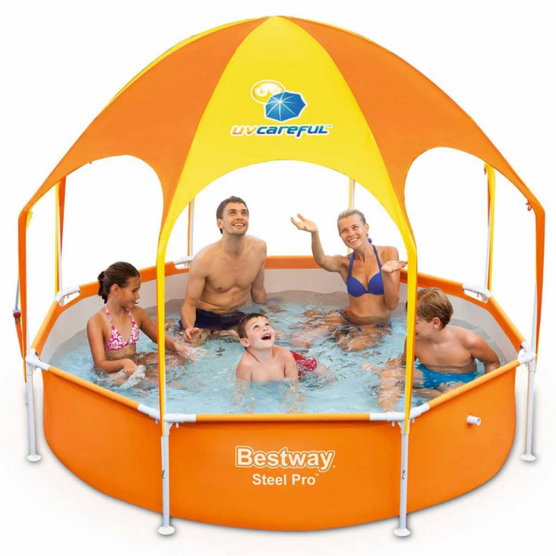 Bestway Steel Pro UV Careful Aufstellpool für Kinder 244x51 cm