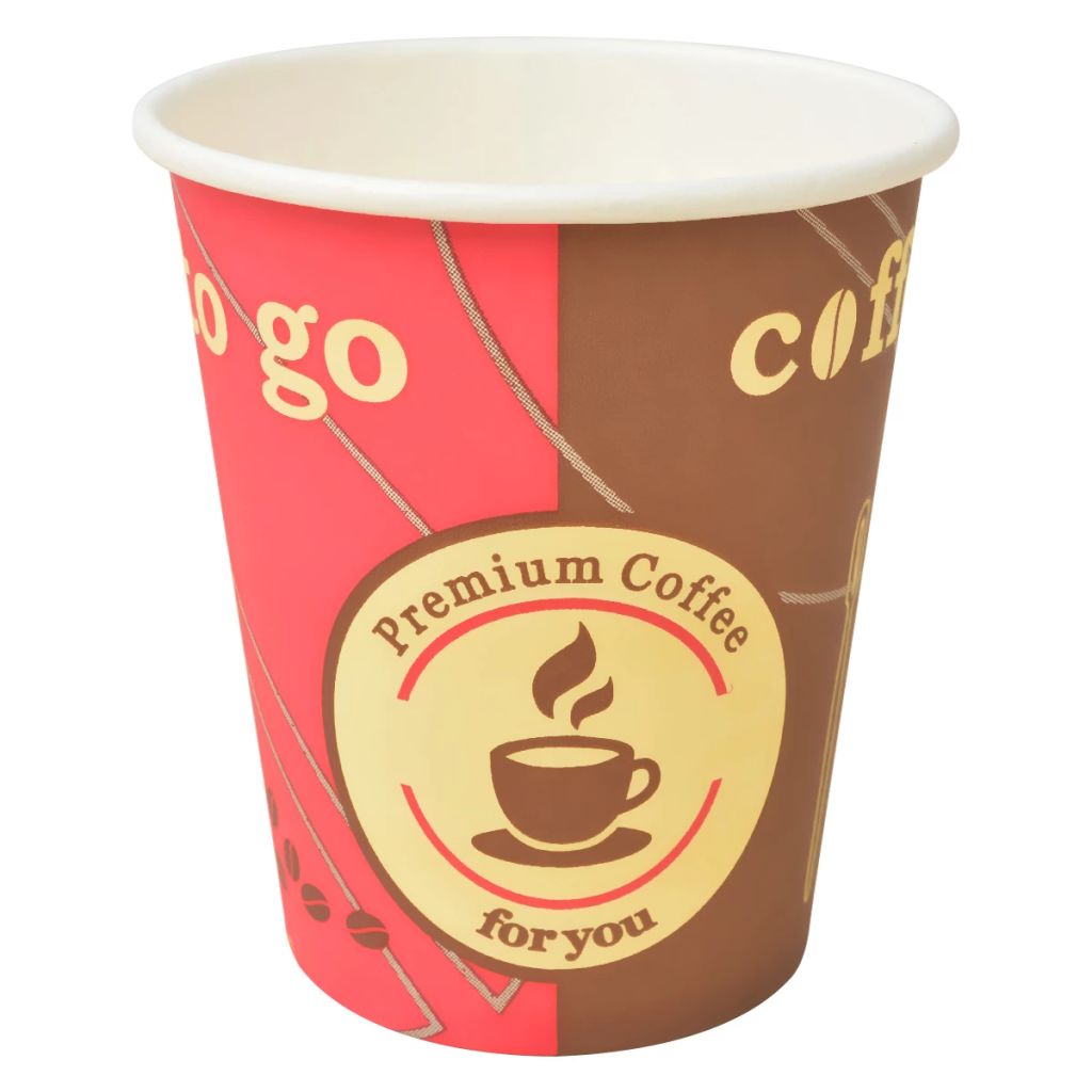 1000 Stk. Einweg-Kaffeebecher Pappe 240 ml (8 oz)