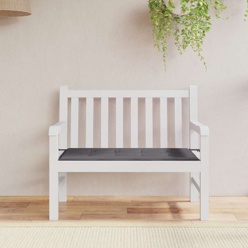 Gartenbank-Auflage Anthrazit 100x50x4 cm Oxford-Gewebe
