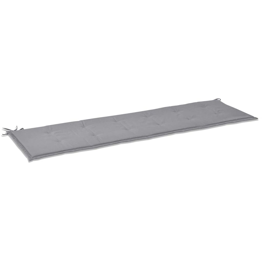 Gartenbank-Auflage Grau 180x50x3 cm Oxford-Gewebe