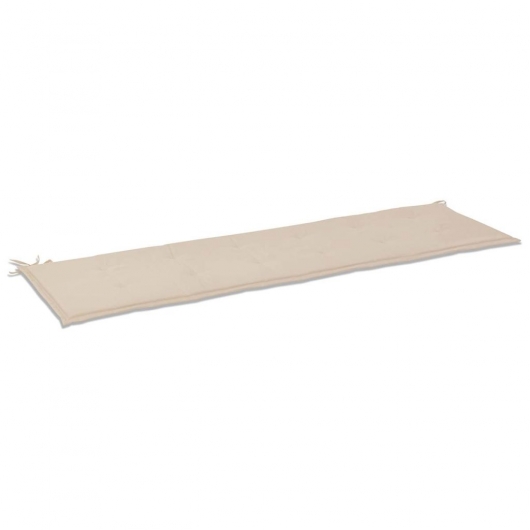 Gartenbank-Auflage Creme 180x50x3 cm Oxford-Gewebe