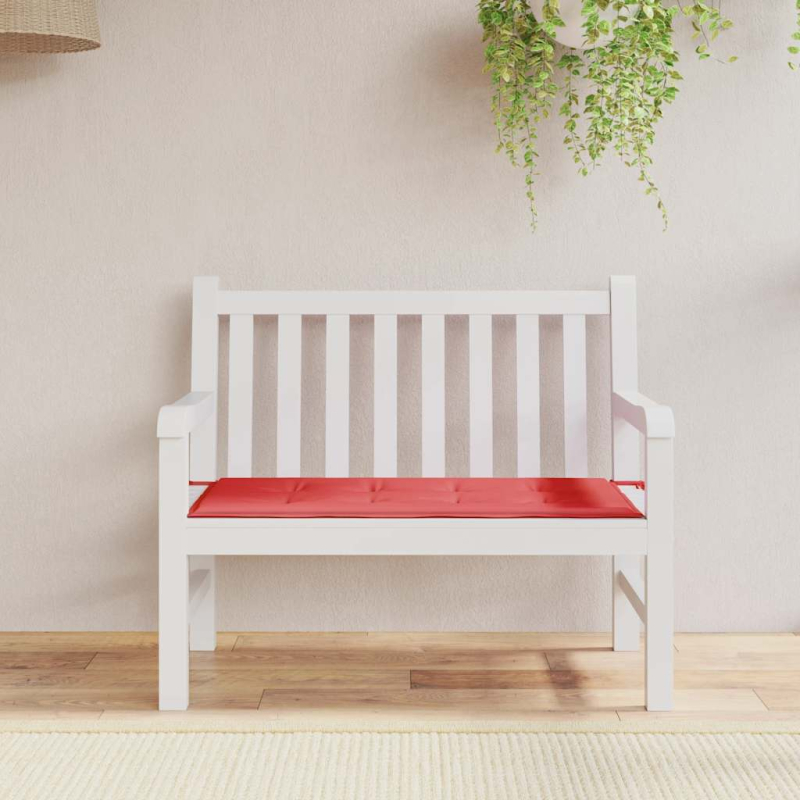 Gartenbank-Auflage Rot 120x50x4 cm Oxford-Gewebe