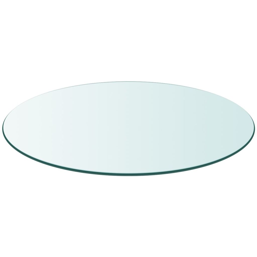 Tischplatte aus gehärtetem Glas rund 700 mm