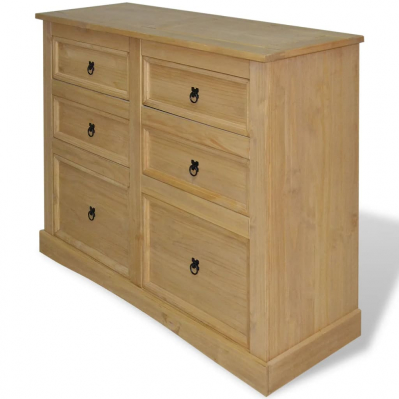 Sideboard Mexiko-Stil Kiefernholz 110x43x81 cm