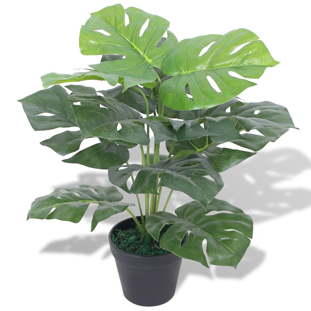 Künstliche Monstera-Pflanze mit Topf 45 cm Grün