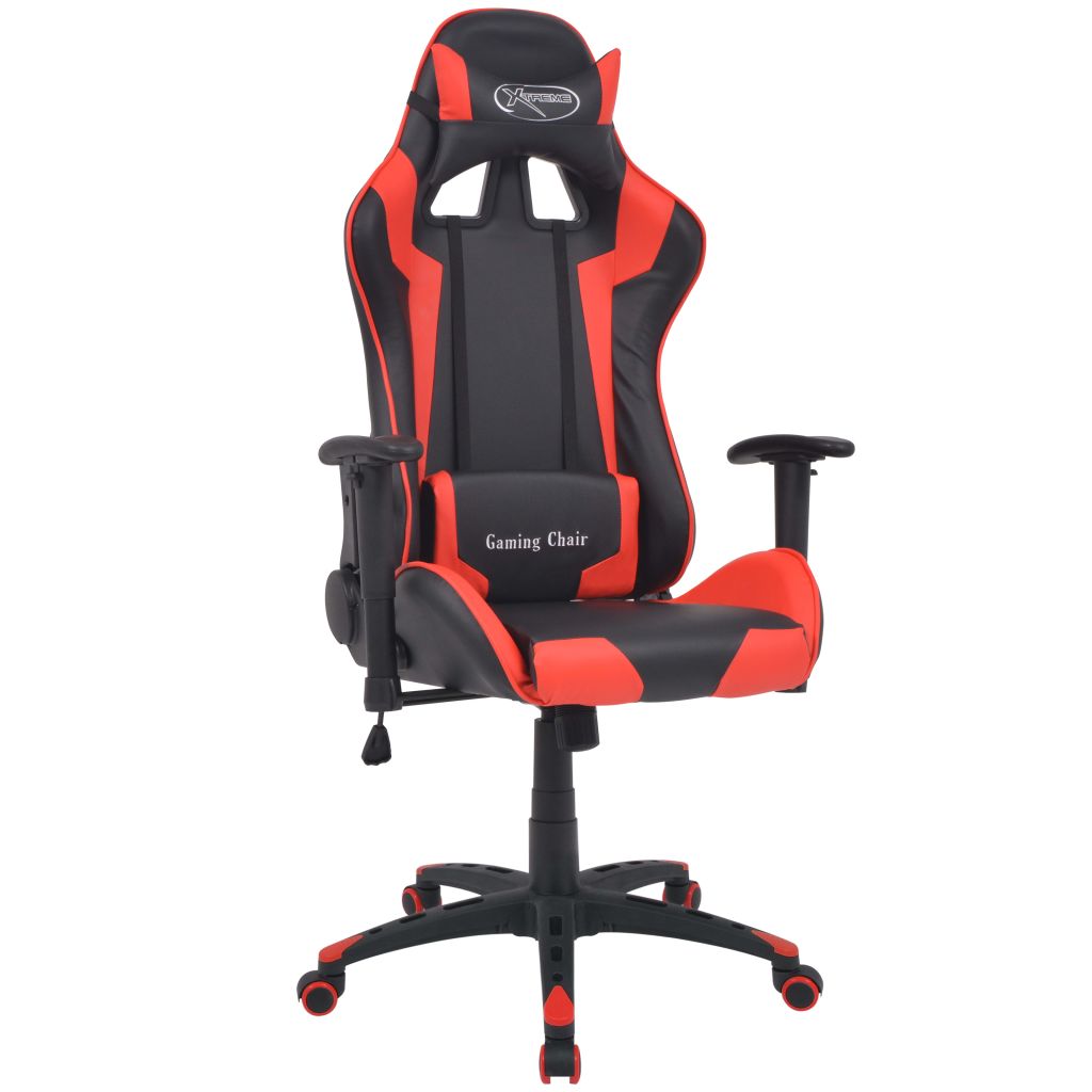 Bürostuhl Gaming-Stuhl Neigbar Kunstleder Rot