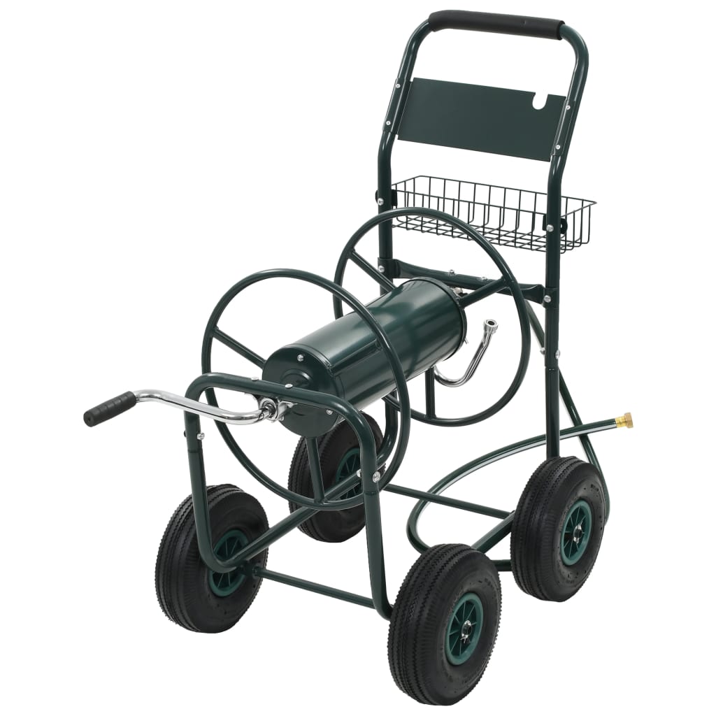 Gartenschlauchwagen mit 1/2 Schlauchanschluss 75 m Stahl