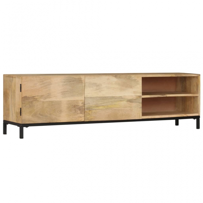 TV-Schrank 145x30x41 cm Massivholz Mango
