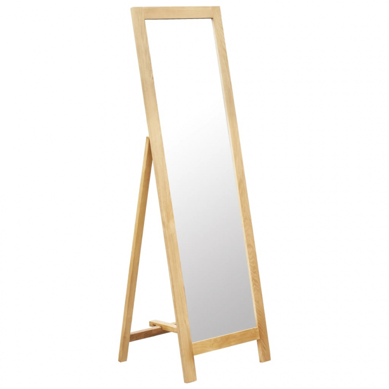 Standspiegel 48 x 46,5 x 150 cm Massivholz Eiche