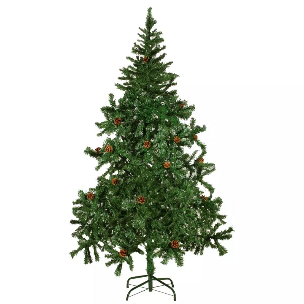 Künstlicher Weihnachtsbaum mit Tannenzapfen 180 cm