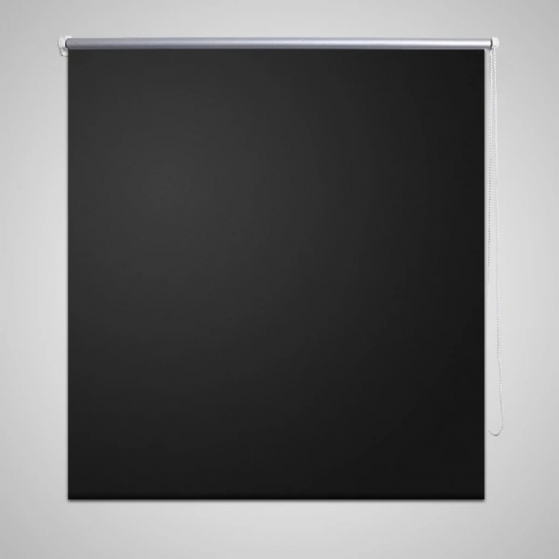 Verdunkelungsrollo 160 x 175 cm schwarz