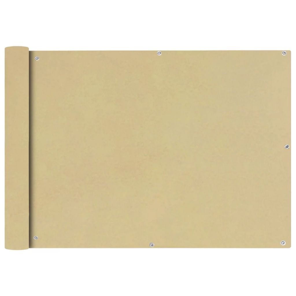 Balkonsichtschutz Oxfordgewebe 75x400 cm Beige