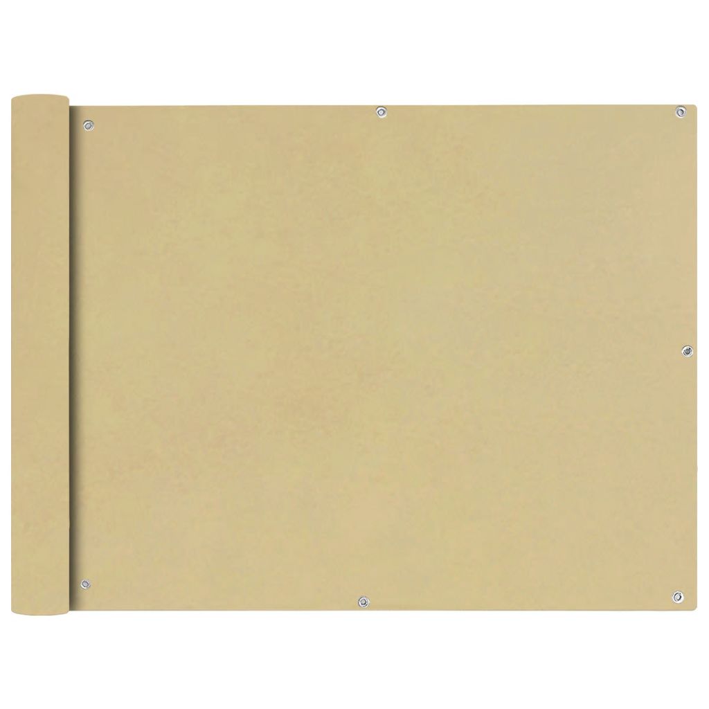 Balkonsichtschutz Oxfordgewebe 90x600 cm Beige