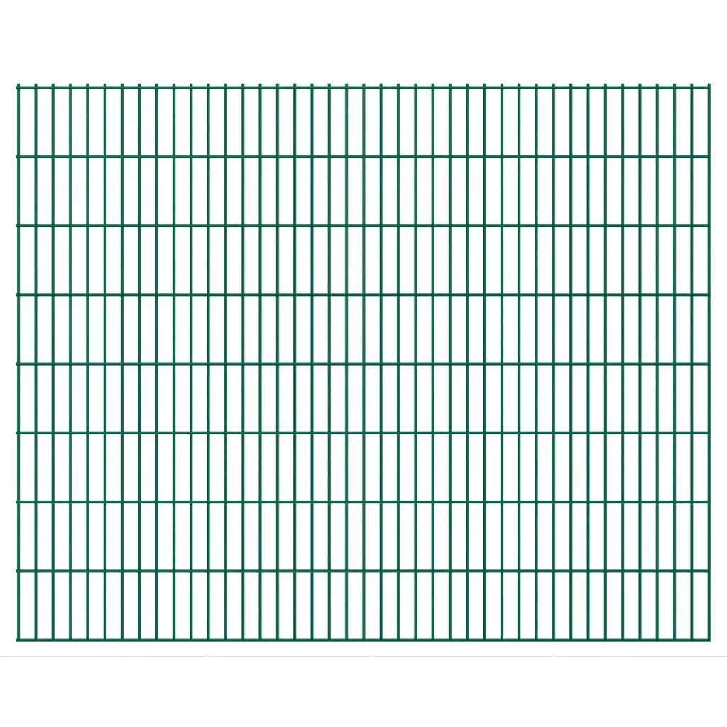 2D Gartenzaun-Elemente 2,008x1,63 m Gesamtlänge 4 m Grün
