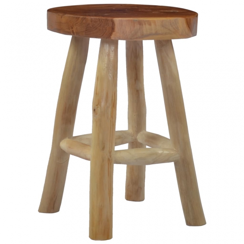 Hocker Braun Massivholz Teak