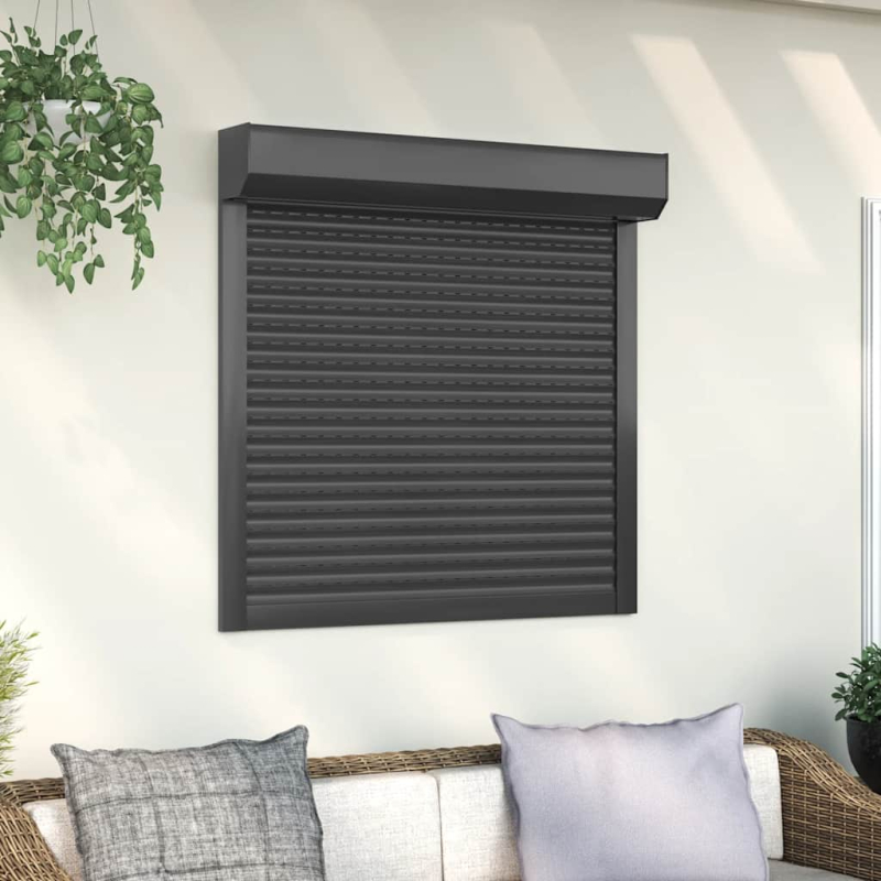 Rollladen Aluminium 100x100 cm Anthrazit