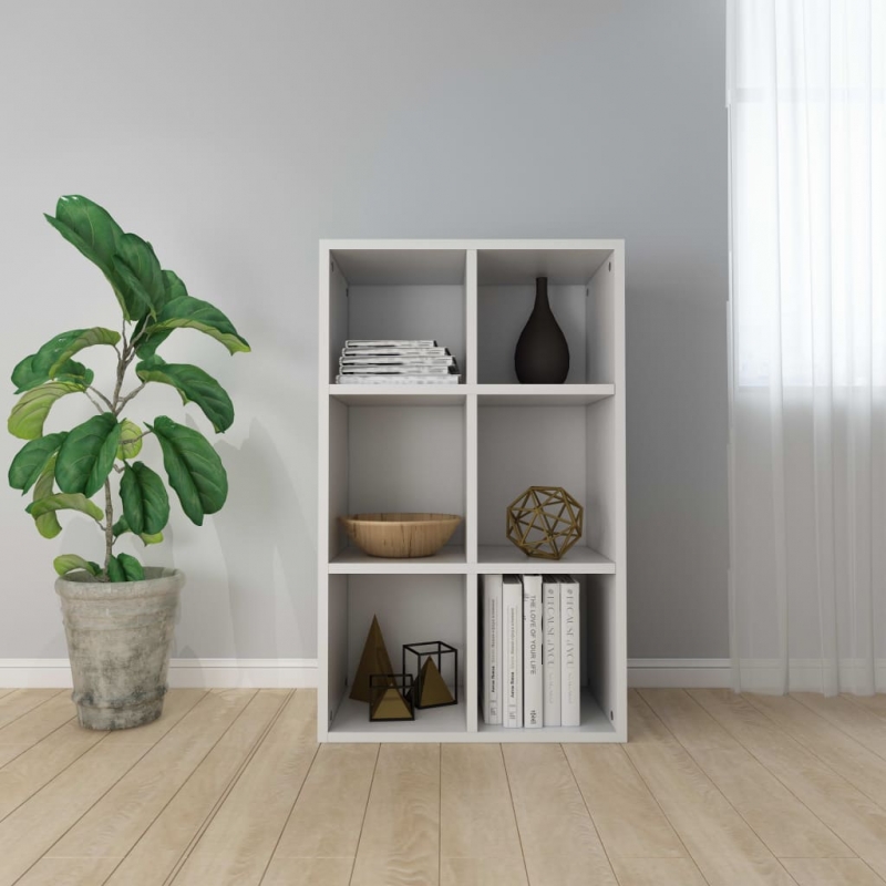 Bücherregal/Sideboard Weiß 66x30x98 cm Holzwerkstoff
