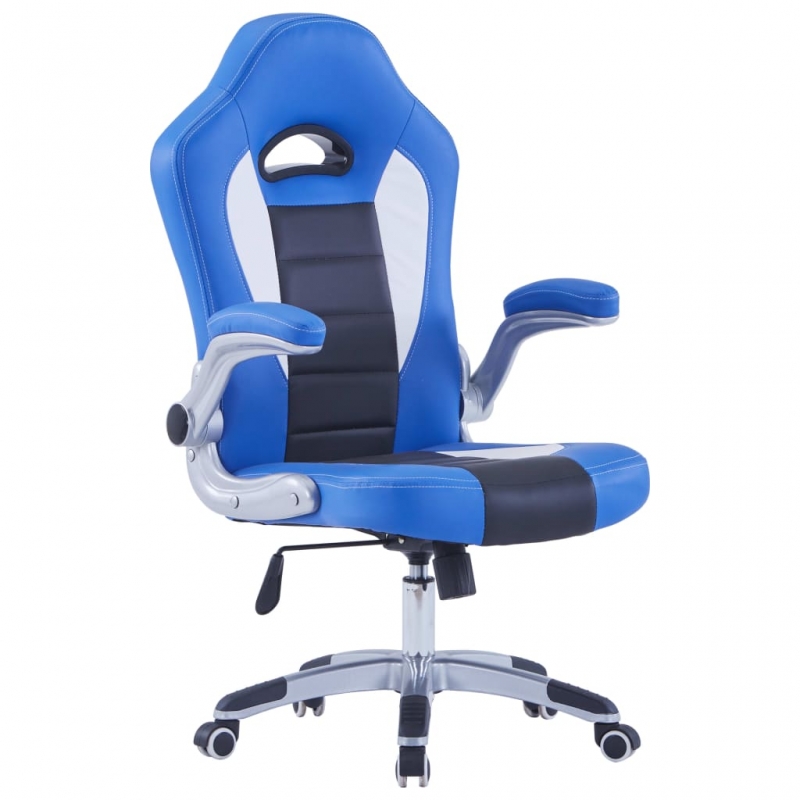 Gaming-Stuhl Blau Kunstleder