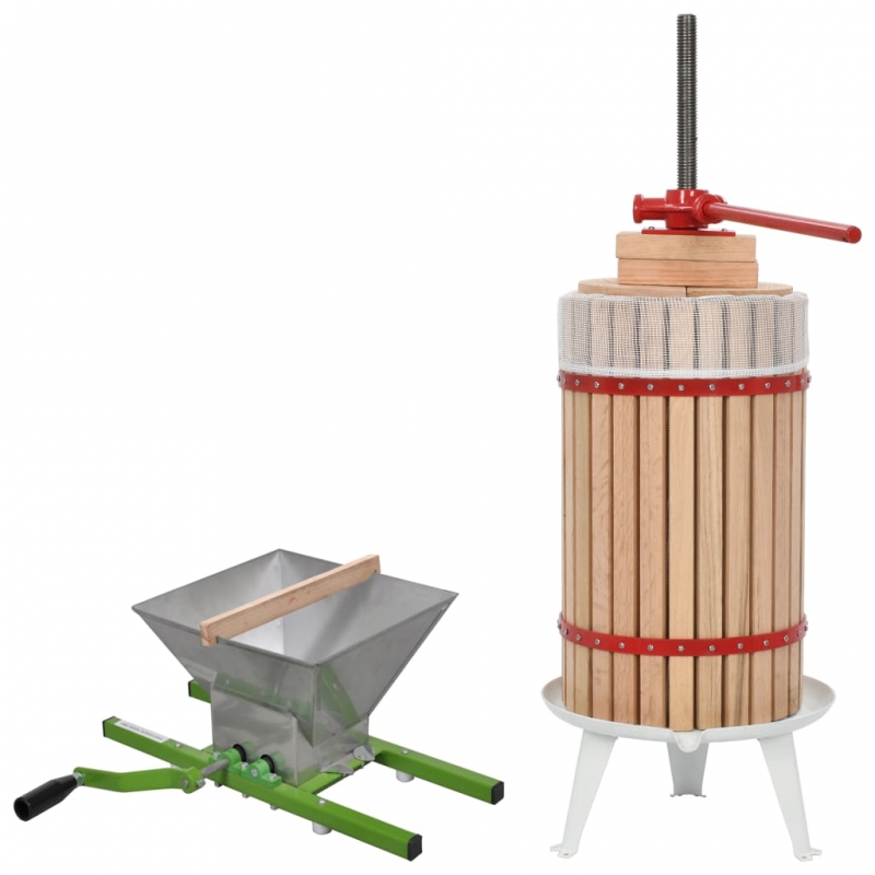 2-tlg. Obst- & Weinpresse und Mühle-Set