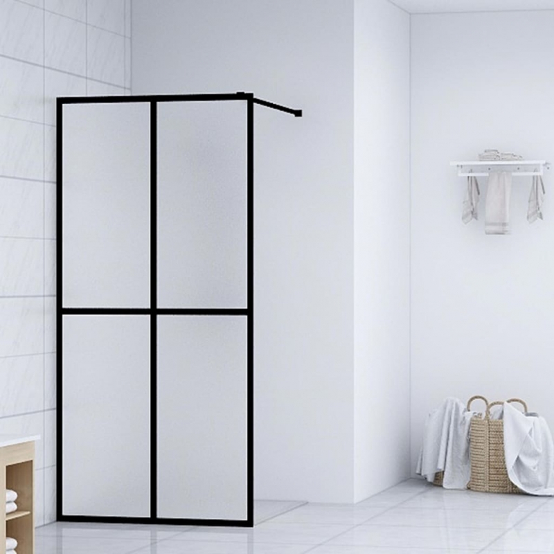 Duschwand für Walk-in Dusche Mattes Sicherheitsglas 118x190 cm