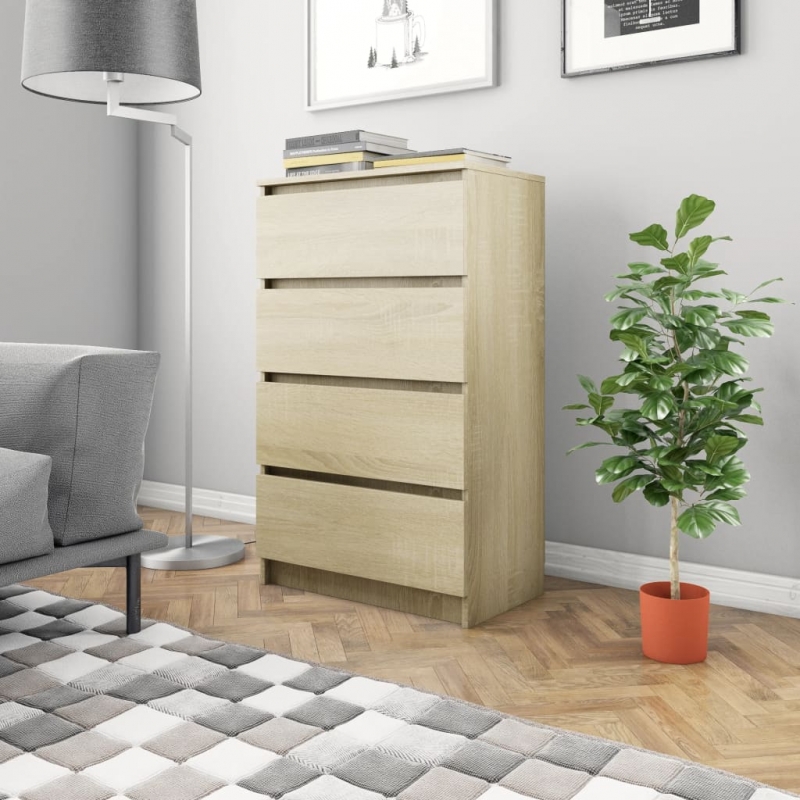 Sideboard Sonoma-Eiche 60x35x98,5 cm Holzwerkstoff