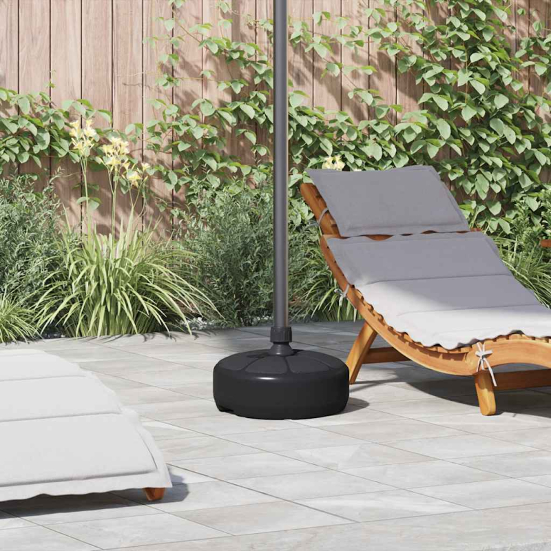 Sonnenschirmständer Sand/Wasser 15 L Schwarz