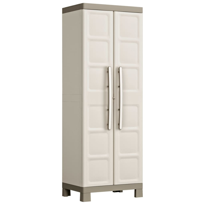 Keter Universalschrank Excellence Beige und Taupe 182 cm