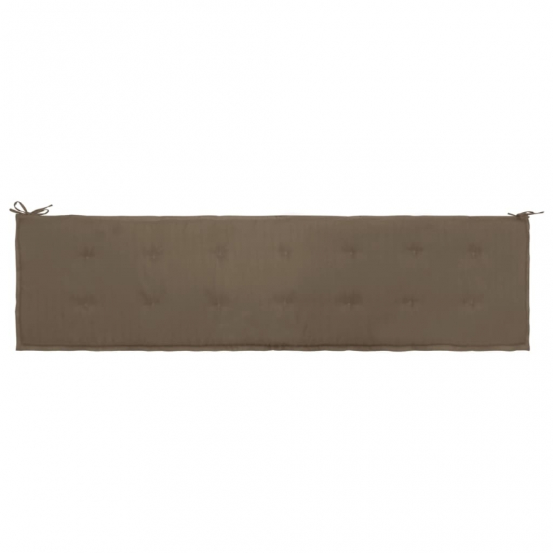 Gartenbank-Auflage Taupe 200x50x3 cm Oxford-Gewebe