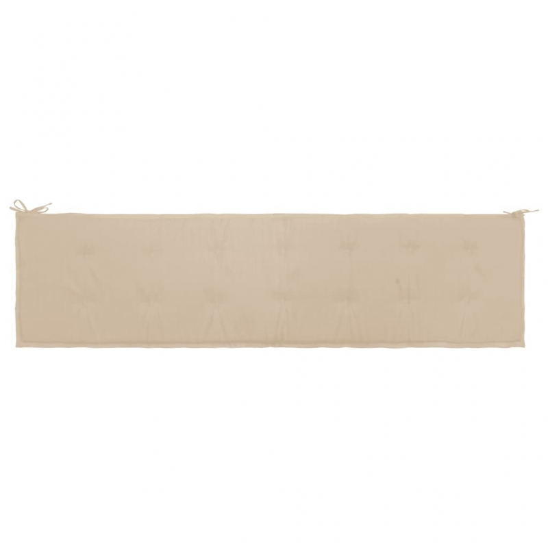 Gartenbank-Auflage Beige 200x50x3 cm Oxford-Gewebe