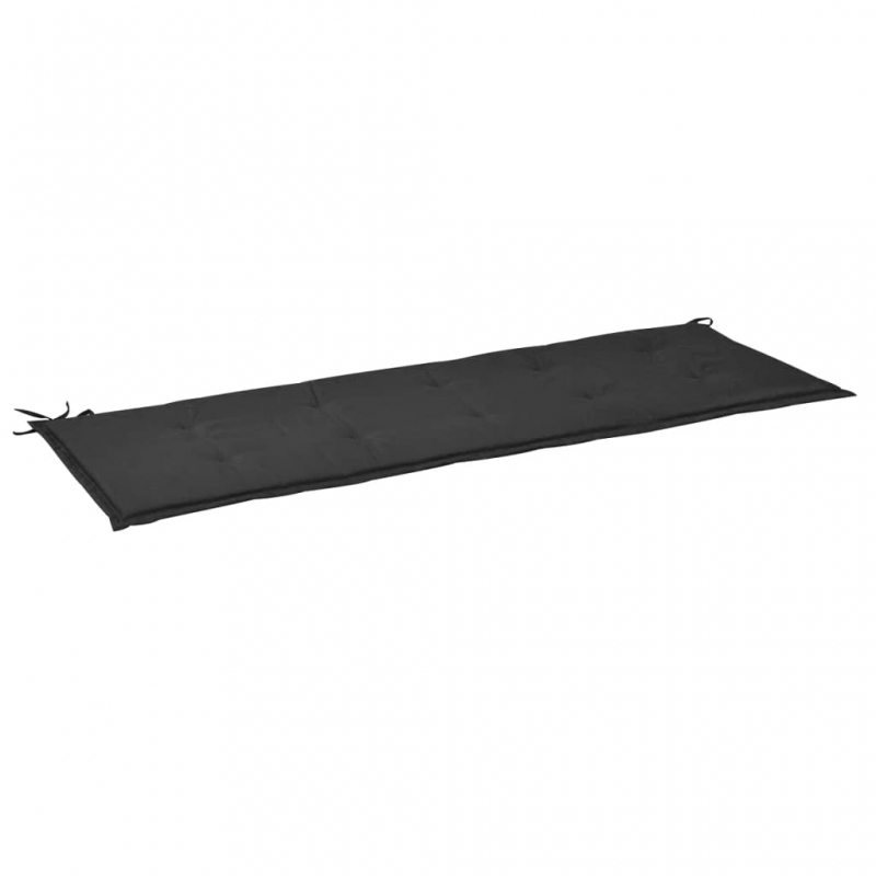 Gartenbank-Auflage Schwarz 150x50x3 cm Oxford-Gewebe