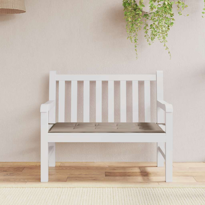 Gartenbank-Auflage Taupe 120x50x4 cm Oxford-Gewebe