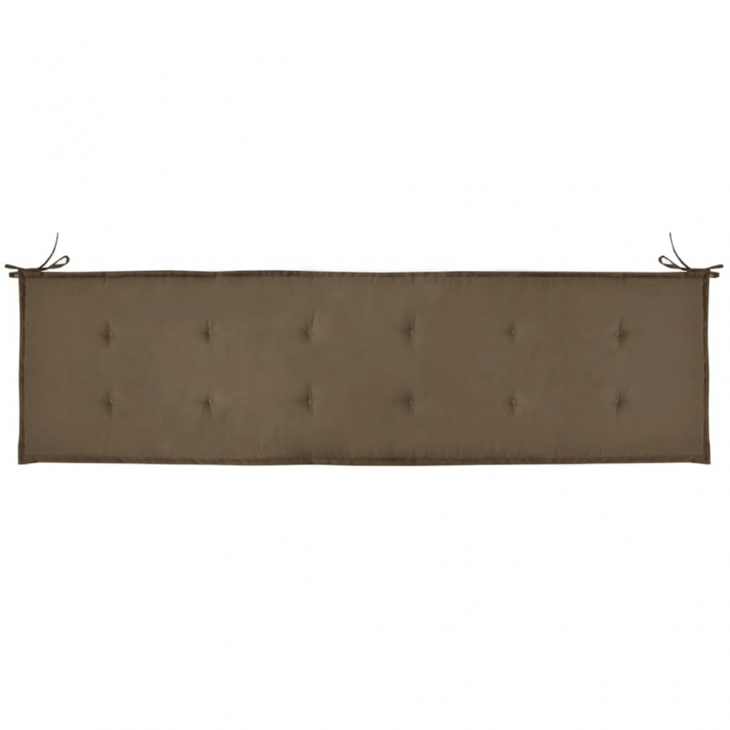 Gartenbank-Auflage Taupe 180x50x3 cm Oxford-Gewebe