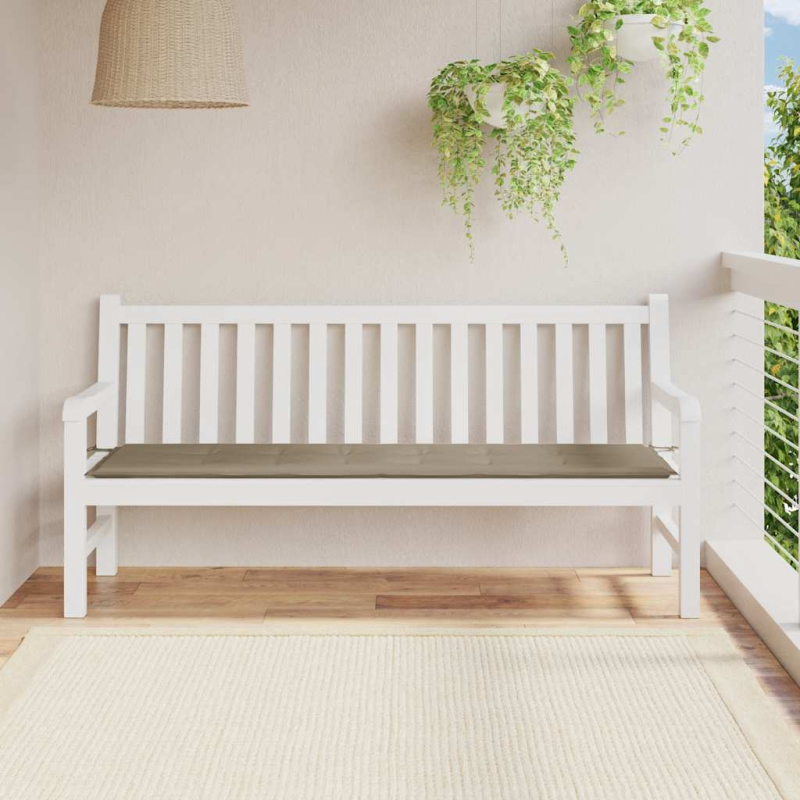 Gartenbank-Auflage Taupe 180x50x4 cm Oxford-Gewebe