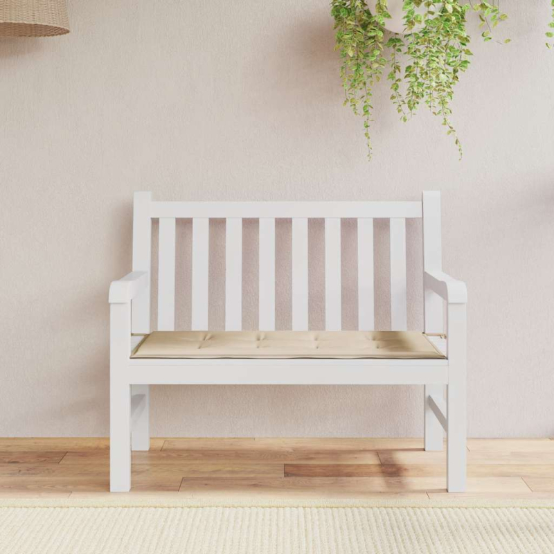 Gartenbank-Auflage Beige 120x50x4 cm Oxford-Gewebe