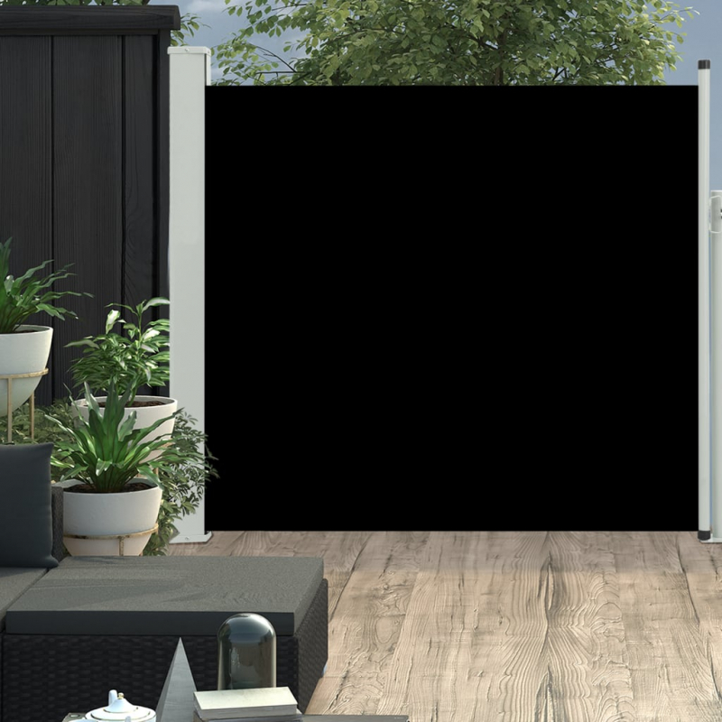 Ausziehbare Seitenmarkise 170×300 cm Schwarz