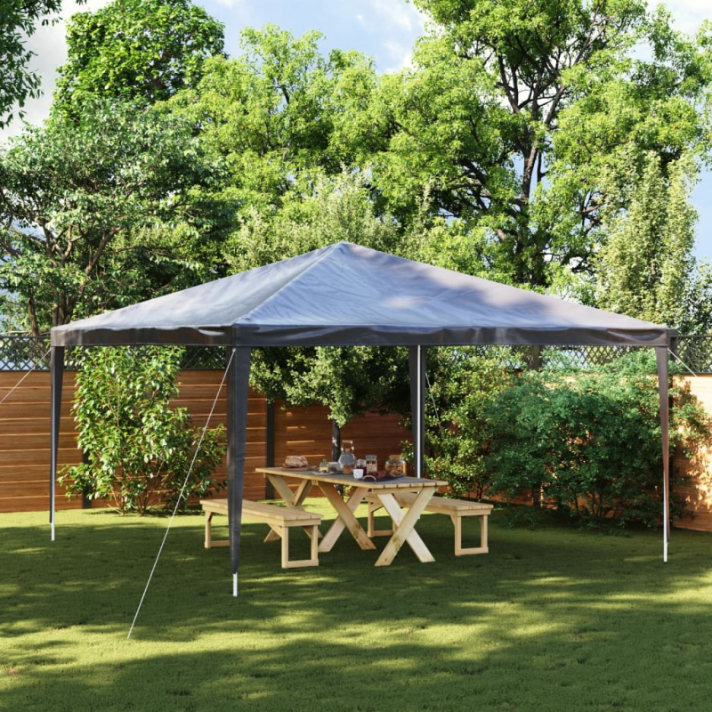 Profi-Partyzelt 4×4 m Anthrazit 90 g/m²