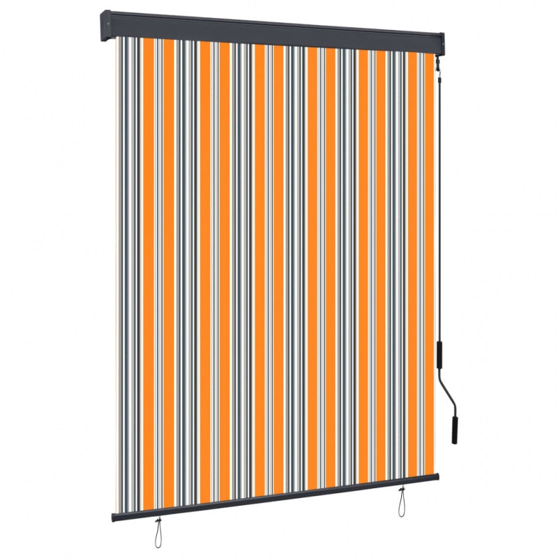 Außenrollo 140x250 cm Gelb und Blau