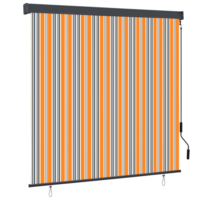 Außenrollo 160x250 cm Gelb und Blau