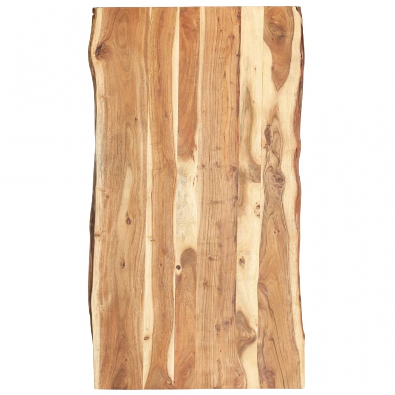 Tischplatte Massivholz Akazie 118x(50-60)x3,8 cm