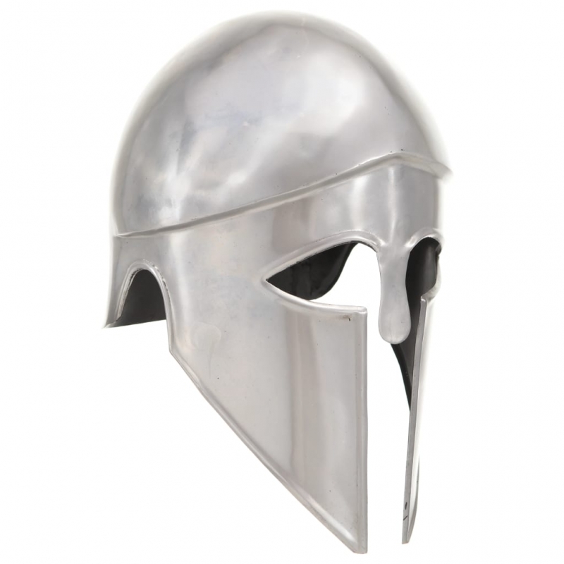 Griechischer Krieger-Helm Antik Replik für LARP Silbern Stahl