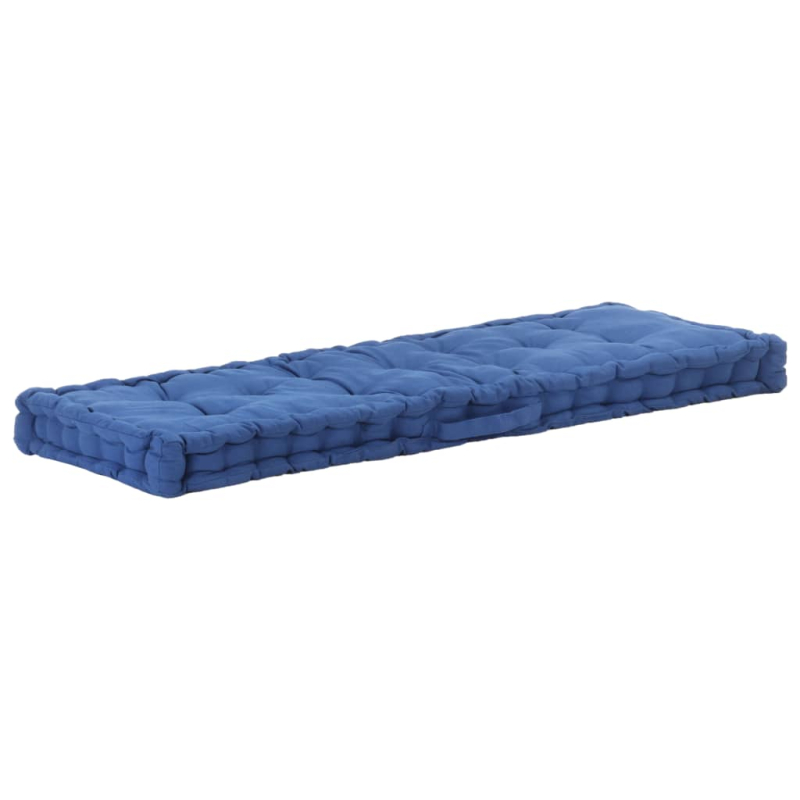 Palettenkissen Baumwolle 120×40×7 cm Hellblau