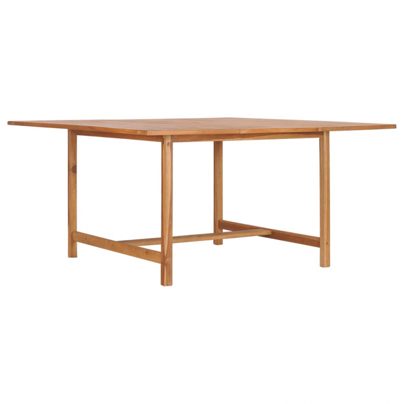 Gartentisch 150 x 150 x 76 cm Massivholz Teak