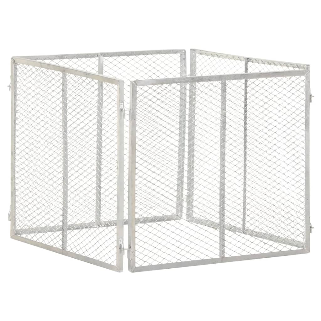 Gartenkomposter 85x85x70 cm Verzinktes Eisen