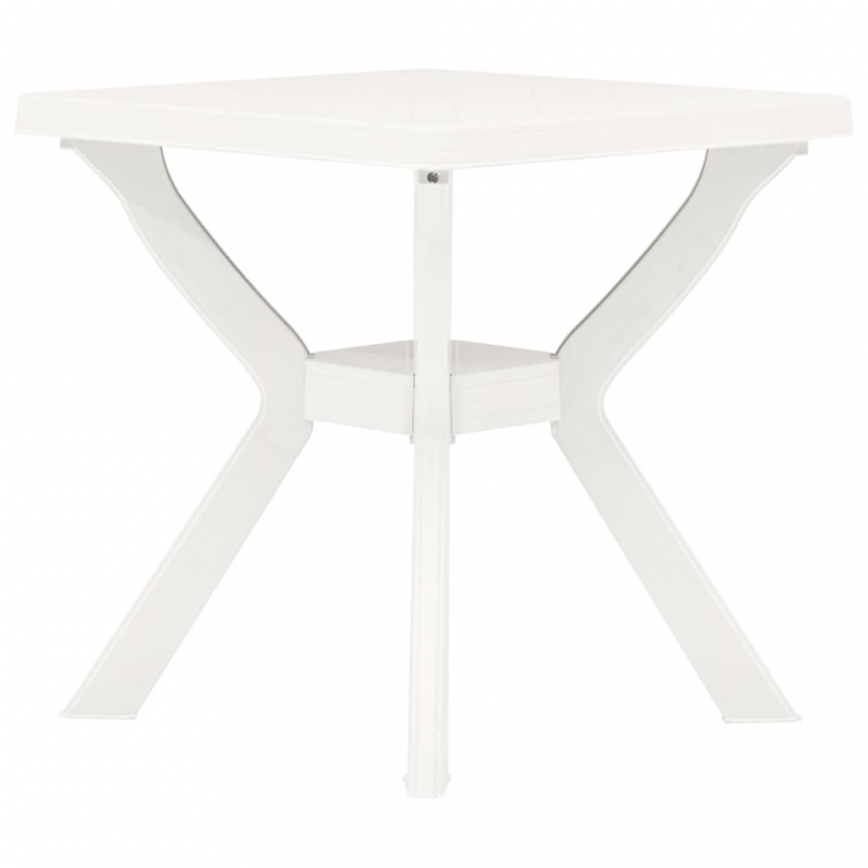 Bistrotisch Weiß 70x70x72 cm Kunststoff
