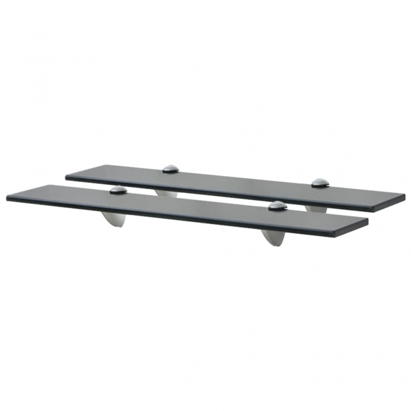 Schwebende Regale 2 Stk. Glas 60x10 cm 8 mm