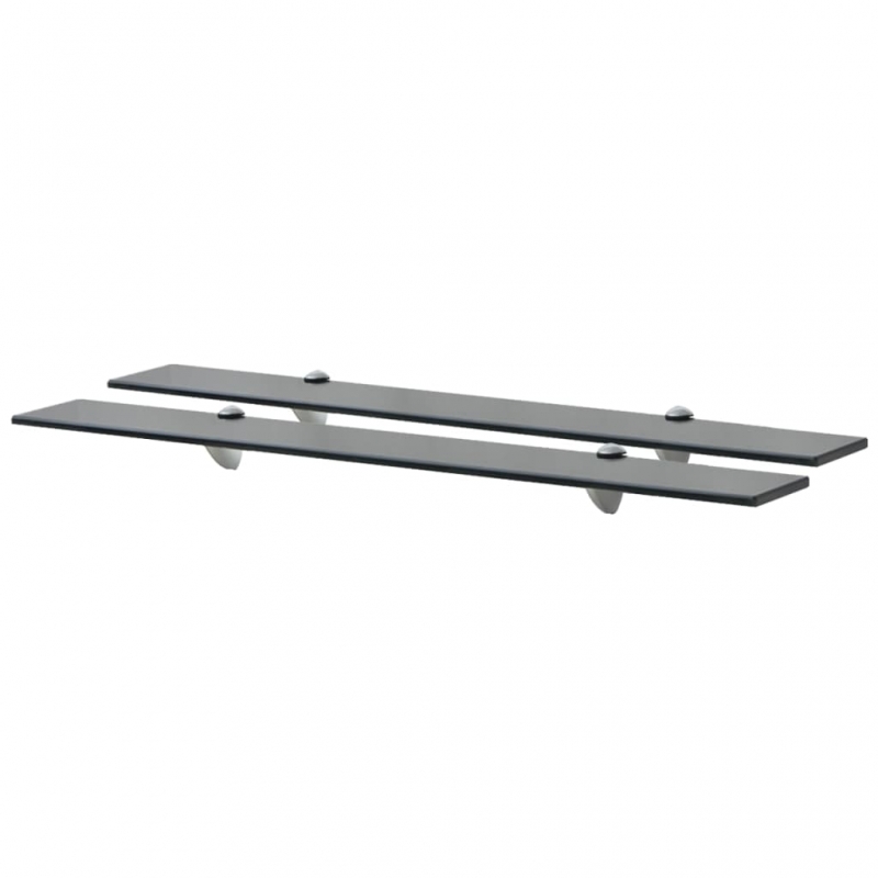 Schwebende Regale 2 Stk. Glas 80x10 cm 8 mm