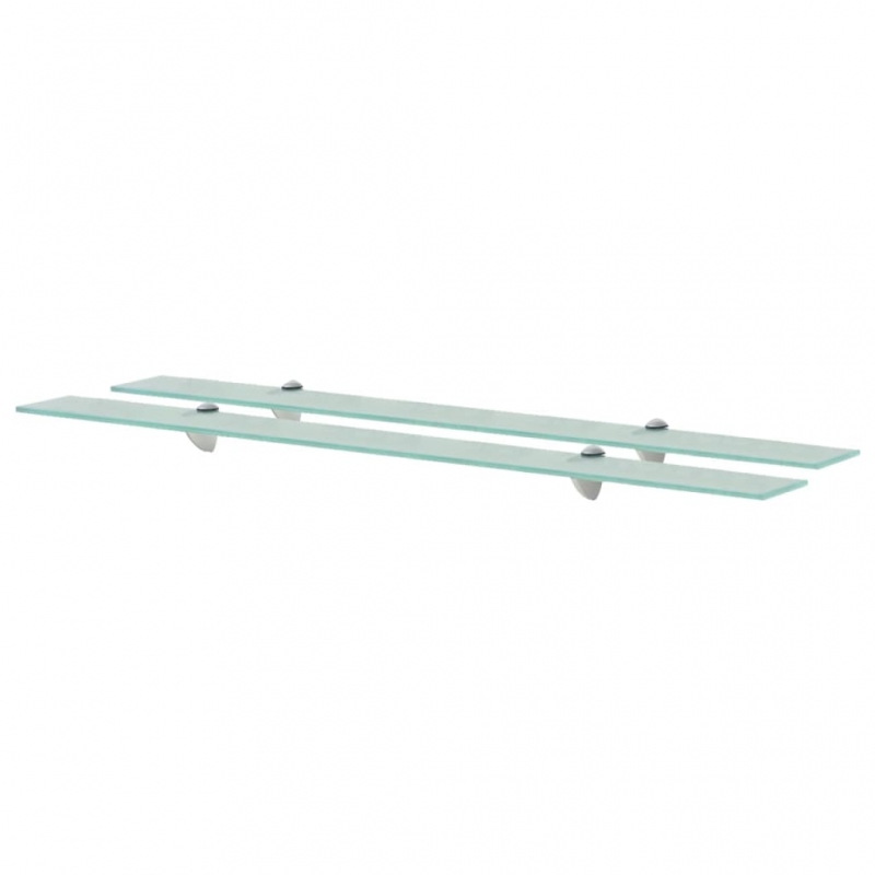 Schwebende Regale 2 Stk. Glas 100x20 cm 8 mm